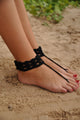 Black Anklet Crochet Barefoot Sandals  SA-BLL98007 Accessories and Sexy Anklets by Sexy Affordable Clothing