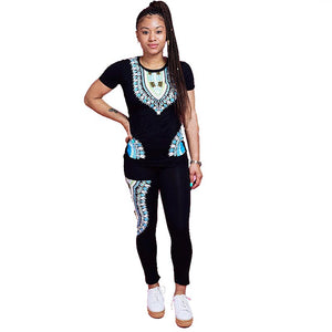 Leanne Dashiki Set - Black #Black #Pant Sets SA-BLL2057-3 Sexy Clubwear and Pant Sets by Sexy Affordable Clothing