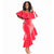 Red Ruffle Off The Shoulder Irregular Hem Maxi Dress #Maxi Dress #Red SA-BLL51225 Fashion Dresses and Maxi Dresses by Sexy Affordable Clothing