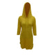 Pure Color Hooded Dress #Hooded SA-BLL282447-2 Fashion Dresses and Mini Dresses by Sexy Affordable Clothing