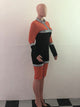 Neon Striped Long Sleeve Mandarin Collar Jumpsuit #Long Sleeve #Knee-Length #Mandarin Collar SA-BLL55597-1 Women's Clothes and Jumpsuits & Rompers by Sexy Affordable Clothing