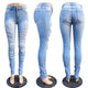 Light-washed Skinny Jeans #Jeans SA-BLL583 Women's Clothes and Jeans by Sexy Affordable Clothing