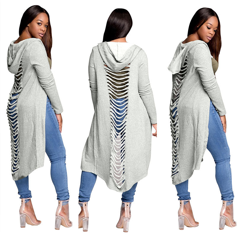Sexy Torn Long Cloak Coat #Cloak #Torn  SEXY AFFORDABLE CLOTHING