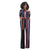 One Off Shoulder Print Colorful Striped Jumpsuit w/ Belt #One Shoulder #Striped SA-BLL55515-4 Women's Clothes and Jumpsuits & Rompers by Sexy Affordable Clothing