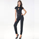 Hottie Little Black Cut-out Short Sleeves Tops and Pants #Black #Short Sleeve #Two Piece SA-BLL1410 Sexy Clubwear and Pant Sets by Sexy Affordable Clothing