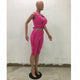 Vest Top And Shorts Two Pieces Set #Pink #Two Piece #Ruffle SA-BLL282563-1 Sexy Clubwear and Pant Sets by Sexy Affordable Clothing