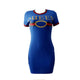 Letter Shirtdress For Women #Blue SA-BLL27758-3 Fashion Dresses and Mini Dresses by Sexy Affordable Clothing