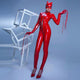 PVC Leather Wet Look Front Zipper Sexy Catwoman #Red #Clubwear SA-BLL60815-2 Sexy Lingerie and Leather and PVC Lingerie by Sexy Affordable Clothing