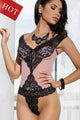 Blush and Lace Teddy  SA-BLL81140 Sexy Lingerie and Teddys by Sexy Affordable Clothing
