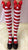 Striped Stockings With Black Bows and Christmas Tree #Stocking SA-BLL9058-2 Leg Wear and Stockings and Pantyhose and Stockings by Sexy Affordable Clothing