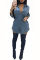 Fashion Denim Shirt  SA-BLL498 Women's Clothes and Blouses & Tops by Sexy Affordable Clothing