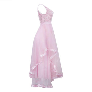 Malissa Peach Pink Ruffled Skirt Maxi Dress #Maxi Dress #Pink #Evening Dress SA-BLL5047-1 Fashion Dresses and Evening Dress by Sexy Affordable Clothing