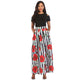 African Print Short Sleeve Blouse and Long Skirt #Short Sleeve #Two Piece #Print #Dashiki #African SA-BLL2432-1 Sexy Clubwear and Skirt Sets by Sexy Affordable Clothing