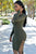 Sexy Olive Green Lace-up Sides Dress #Mini Dress #Green SA-BLL27953-3 Fashion Dresses and Mini Dresses by Sexy Affordable Clothing