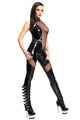 Black Catsuit Of Demoniq Mistress  SA-BLL60801 Sexy Lingerie and Leather and PVC Lingerie by Sexy Affordable Clothing