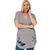 Womens Plus Size Ripped Cut Out Plain Short Sleeve T Shirt Grey #Grey SA-BLL493-3 Women's Clothes and Women's T-Shirts by Sexy Affordable Clothing