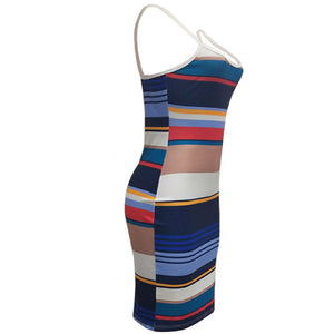 Ellen Striped Midi Dress #Stripe #Strap SA-BLL36214 Fashion Dresses and Midi Dress by Sexy Affordable Clothing