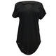 Womens Plus Size Ripped Cut Out Plain Short Sleeve T Shirt Black #Black SA-BLL493-2 Women's Clothes and Women's T-Shirts by Sexy Affordable Clothing