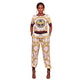 Gotti White Yellow Multi-Color Print Two Piece Jogger Set #White #Yellow #Pant Sets SA-BLL2029-1 Sexy Clubwear and Pant Sets by Sexy Affordable Clothing