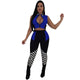 Checkered Racing Zipper Legging Two Piece Set #Two Piece #Zipper #Racing #Splice SA-BLL282484-1 Sexy Clubwear and Pant Sets by Sexy Affordable Clothing
