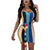 Renata Striped Mini Dress #Zipper #Stretchy SA-BLL282460-3 Fashion Dresses and Mini Dresses by Sexy Affordable Clothing