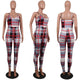 Lattice Straps Colorful Checks Jumpsuit #Straps #Lattice SA-BLL55516-3 Women's Clothes and Jumpsuits & Rompers by Sexy Affordable Clothing