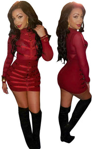 Long Sleeve Sexy Bodycon Dress  SA-BLL28139 Fashion Dresses and Bodycon Dresses by Sexy Affordable Clothing
