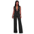 Sabella Black Plunging V-Neck Jumpsuit #Black SA-BLL55335-2 Women's Clothes and Jumpsuits & Rompers by Sexy Affordable Clothing