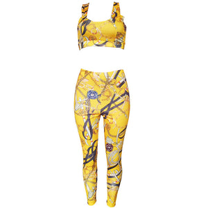 Printing Slim Casual Two-piece Set #Two Pieces #Zipper #Print SA-BLL282572-1 Sexy Clubwear and Pant Sets by Sexy Affordable Clothing