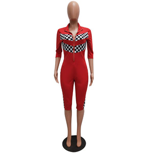 Khari Moto Jumpsuit #Jumpsuit #Red #Zipper SA-BLL55414-2 Women's Clothes and Jumpsuits & Rompers by Sexy Affordable Clothing