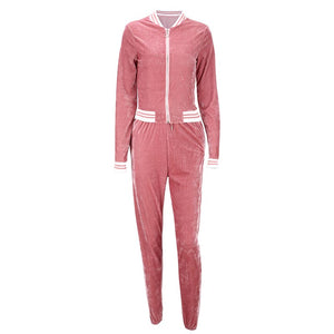 Women's Tracksuit Bomber Jacket and Pants #Long Sleeve #Tracksuit SA-BLL2200-1 Sexy Clubwear and Pant Sets by Sexy Affordable Clothing