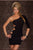 GOGO Sexy One Arm Mini Club Dress BlackSA-BLL2487-3 Sexy Clubwear and Club Dresses by Sexy Affordable Clothing