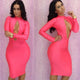 Pink Open Keyhole Bodycon Dress  SA-BLL2608 Fashion Dresses and Bodycon Dresses by Sexy Affordable Clothing