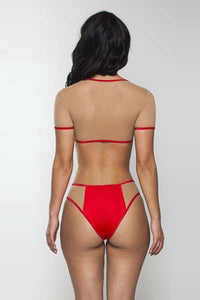 Mesh Sheer Sexy High Waist Swimsuit  SA-BLL32533 Sexy Swimwear and Bikini Swimwear by Sexy Affordable Clothing