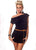 Stretch Mini Dress With Ruffles Black  SA-BLL2409-3 Sexy Clubwear and Club Dresses by Sexy Affordable Clothing