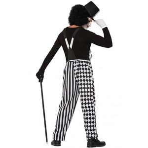 Black and White Checkered Harlequin Clown Overalls #White #Black #Costume SA-BLL1161 Sexy Costumes and Mens Costume by Sexy Affordable Clothing