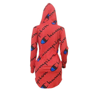 Digital Printed Hoodie Dress #Hooded SA-BLL282423-1 Fashion Dresses and Mini Dresses by Sexy Affordable Clothing