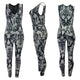 V Neck Sleeveless Print Jumpsuits #Jumpsuit #V Neck #Sleeveless #Printed SA-BLL55439 Women's Clothes and Jumpsuits & Rompers by Sexy Affordable Clothing