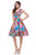 Vintage Flower Skater Dress  SA-BLL36115-3 Fashion Dresses and Skater & Vintage Dresses by Sexy Affordable Clothing