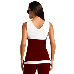Block Color V-Neck Sport Vest #Sleeveless #V-Neck #Sport SA-BLL531-3 Women's Clothes and Blouses & Tops by Sexy Affordable Clothing