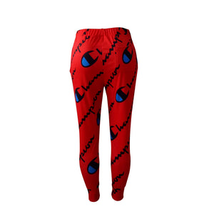 Fashion Printed Sports And Leisure Pants With Pocket #Red SA-BLL478-3 Women's Clothes and Pants and Shorts by Sexy Affordable Clothing