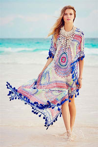 Women'S Cottons Caftan Swim Cover Up  SA-BLL38378 Sexy Swimwear and Cover-Ups & Beach Dresses by Sexy Affordable Clothing