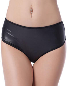 Black PVC Sexy Panty  SA-BLL505 Sexy Lingerie and Womens Panty by Sexy Affordable Clothing