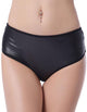 Black PVC Sexy Panty  SA-BLL505 Sexy Lingerie and Womens Panty by Sexy Affordable Clothing