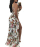 Backless Digital Printing Slim Maxi Dress  SA-BLL51396 Fashion Dresses and Maxi Dresses by Sexy Affordable Clothing