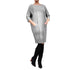 Solid Color Loose Dress with Pockets #Mini Dress #Grey