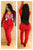 Christmas Pattern Printed Long Sleeves Red Sexy Woman JumpsuitSA-BLL55168 Women's Clothes and Jumpsuits & Rompers by Sexy Affordable Clothing