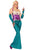 Blue And Purple Mermaid Costume SetSA-BLL15387-1 Sexy Costumes and Sailors and Sea by Sexy Affordable Clothing