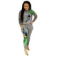 Cute Women Peacock Sequined 2 Piece Jogger Pants Set #Sequins SA-BLL27787 Sexy Clubwear and Pant Sets by Sexy Affordable Clothing