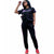 Sports Letter Printing Two-piece #Black #Two Piece #Print #Sports SA-BLL282670 Sexy Clubwear and Pant Sets by Sexy Affordable Clothing